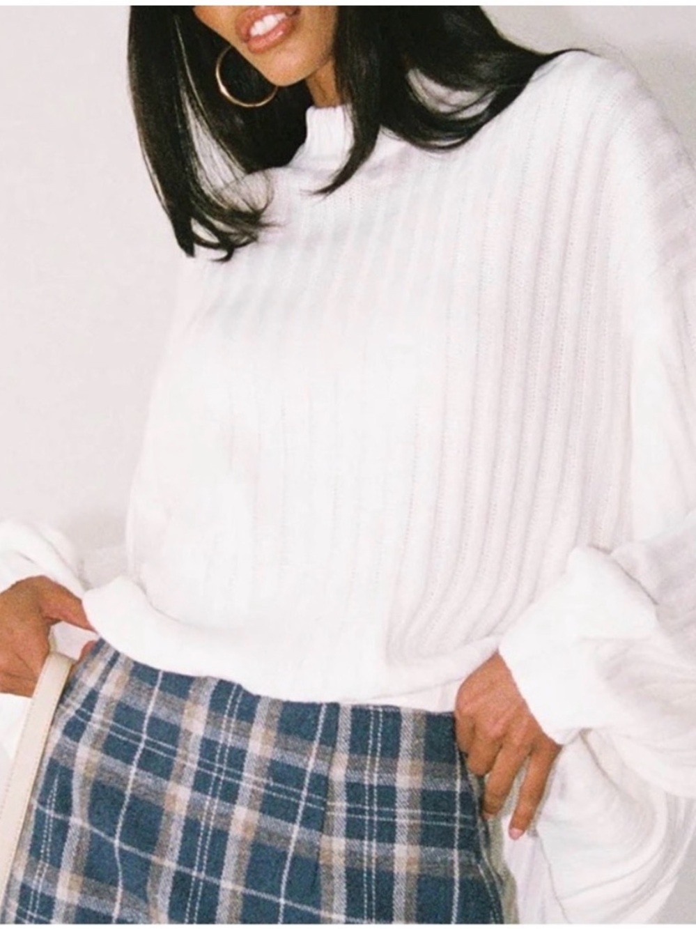 Princess Polly Innerbloom Oversized Sweater White